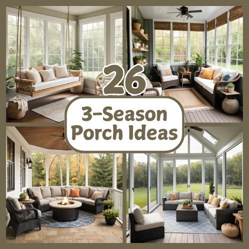 26 Stunning 3-Season Porch Ideas