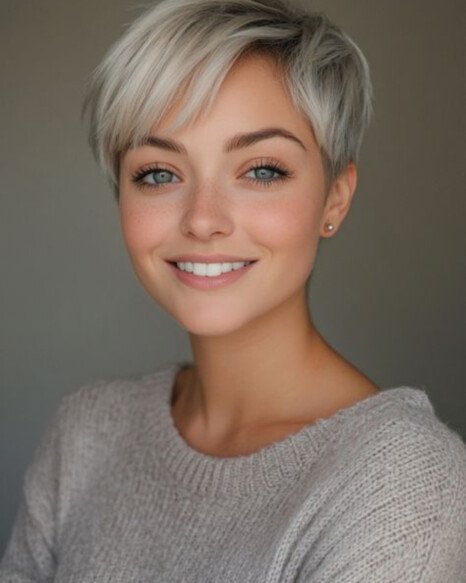 Ash Blonde Pixie