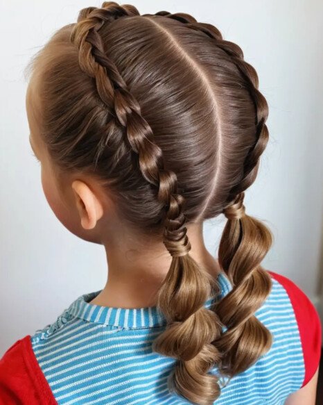 Braid into Ponytail 