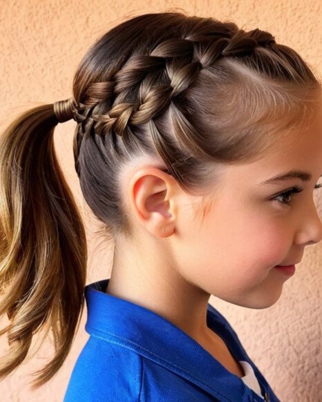 Braided Side Ponytail