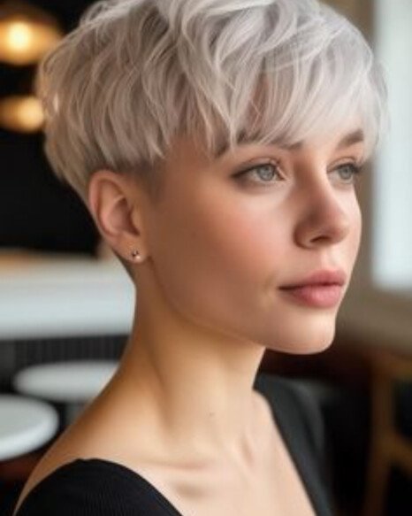 Classic Platinum Blonde Pixie