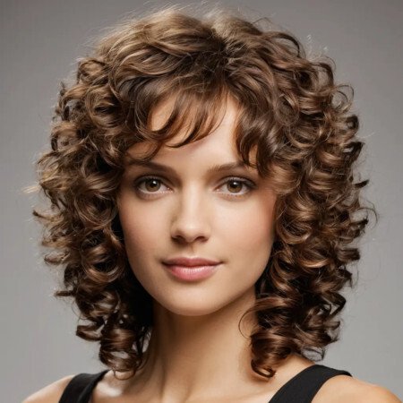 Curly Cut with Feathered Layers