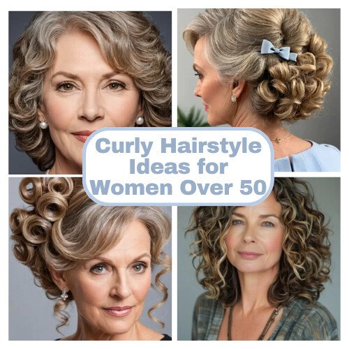 Curly Hairstyle Ideas for Women Over 50