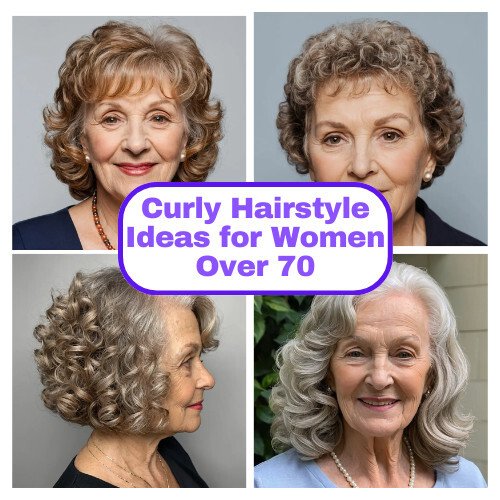 Curly Hairstyle Ideas for Women Over 70