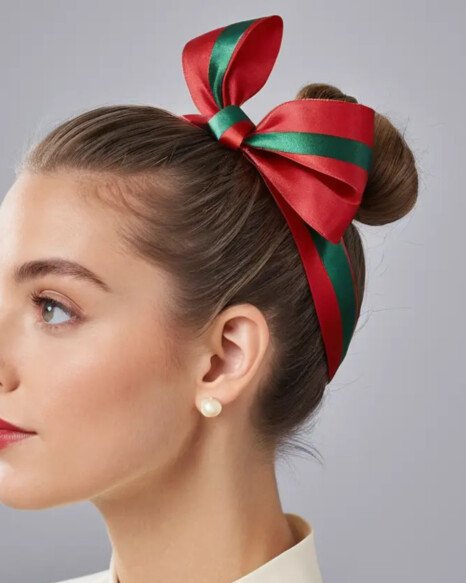 Ribbon-Wrapped Top Knot