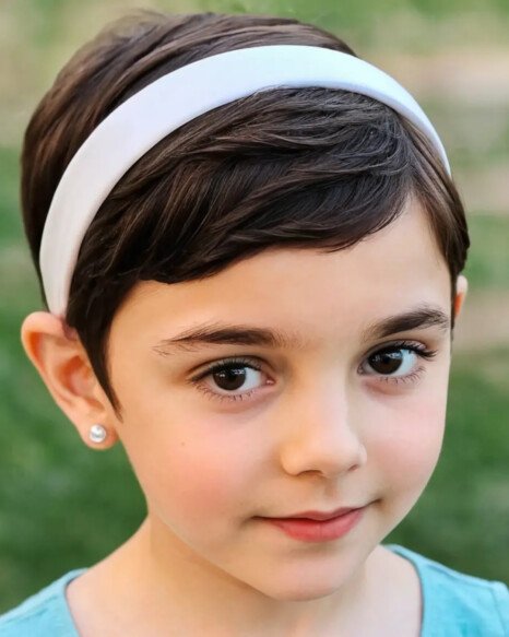 Cute Pixie Cut with a Headband