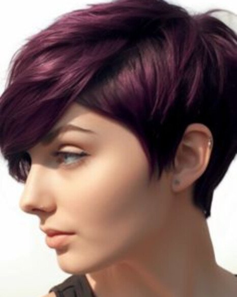 Deep Burgundy Pixie