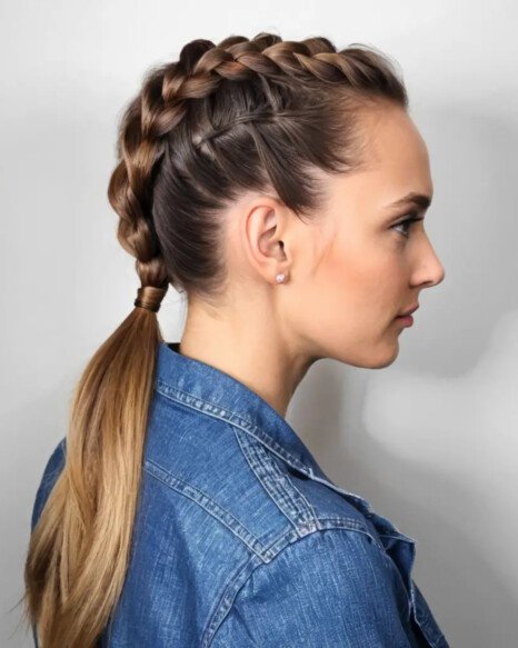 French Braid Ponytail