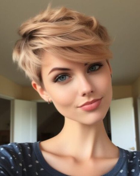 Golden Blonde Pixie