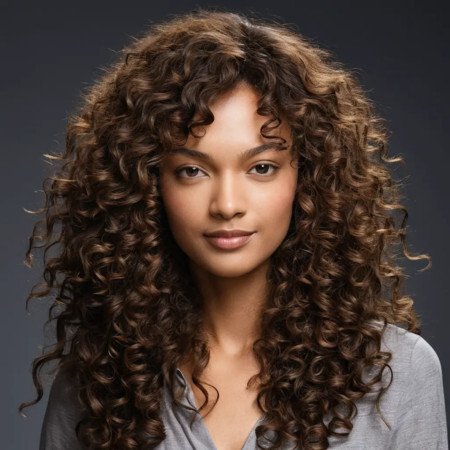 Long Layered Natural Curls