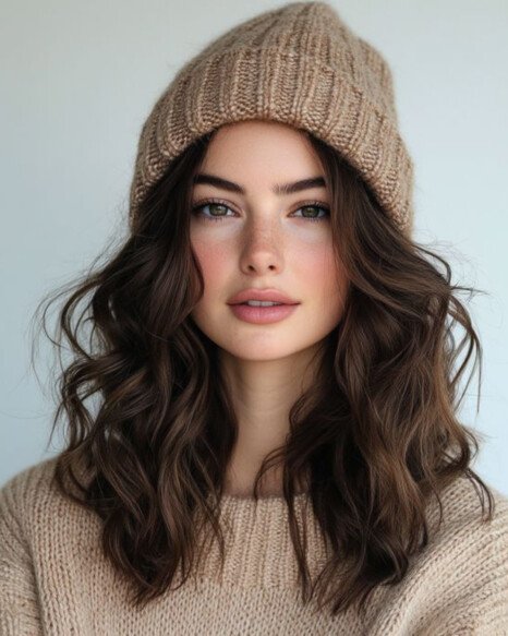 Loose Waves with a Beanie