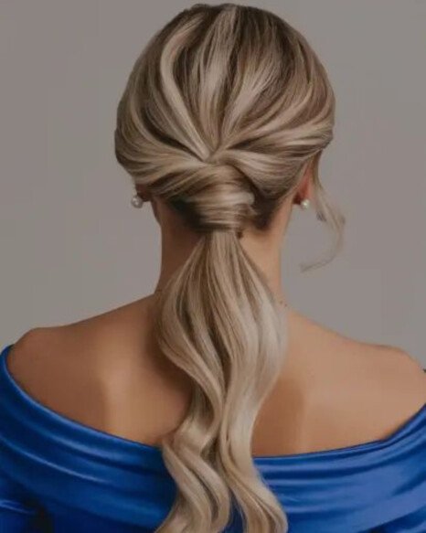 Low Twisted Ponytail