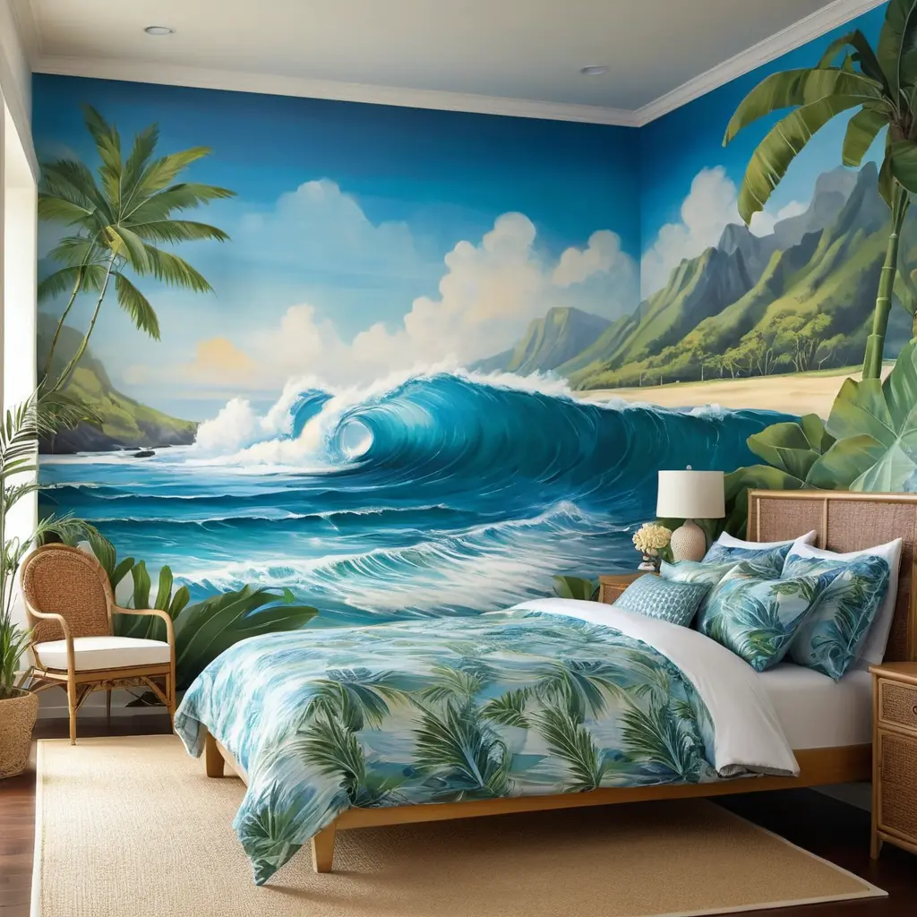 Ocean Wave Murals