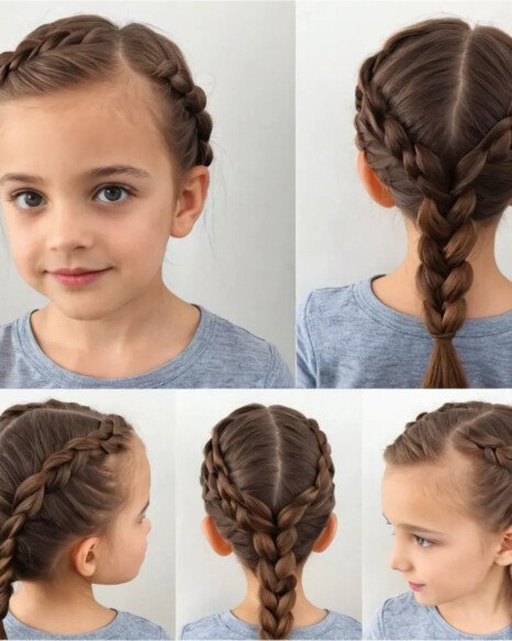 Simple side braid