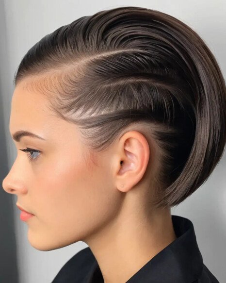 Slicked-Back Style