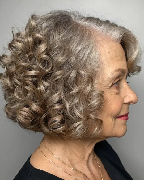 Soft Curly Bob