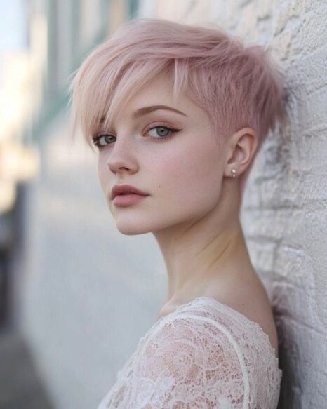 Soft Pastel Pink Pixie