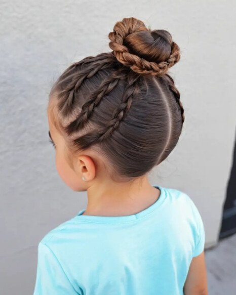 Top Knot with Braids