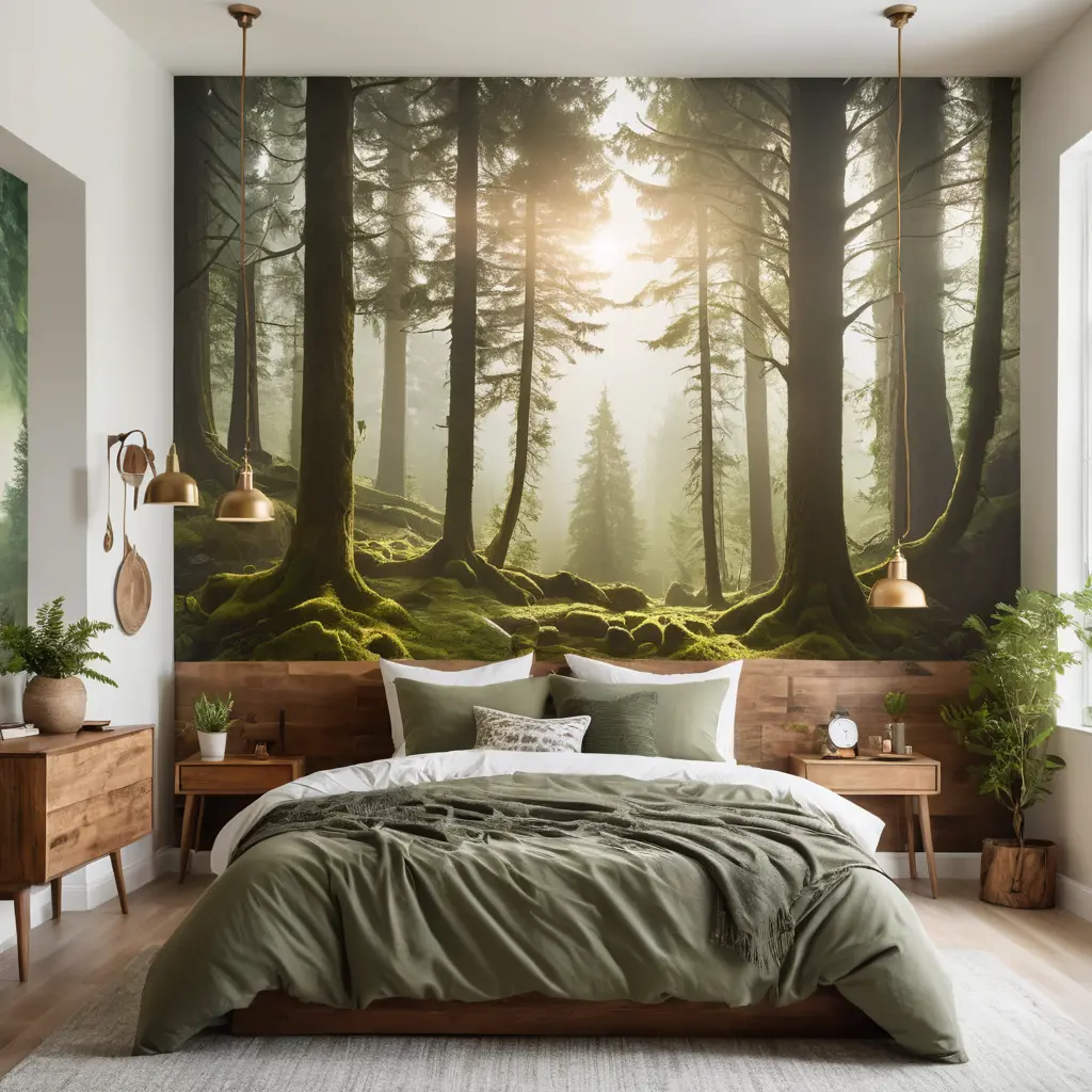 Woodland Wall Murals for an Immersive Look