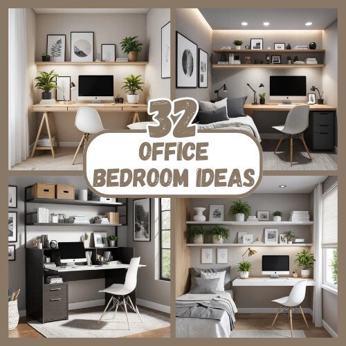 32 Office Bedroom Ideas