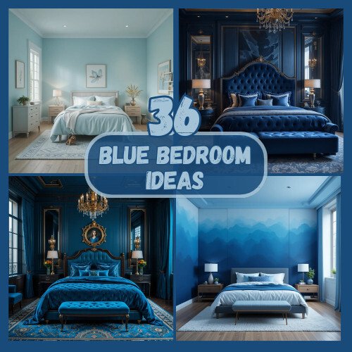 36 Blue Bedroom Ideas