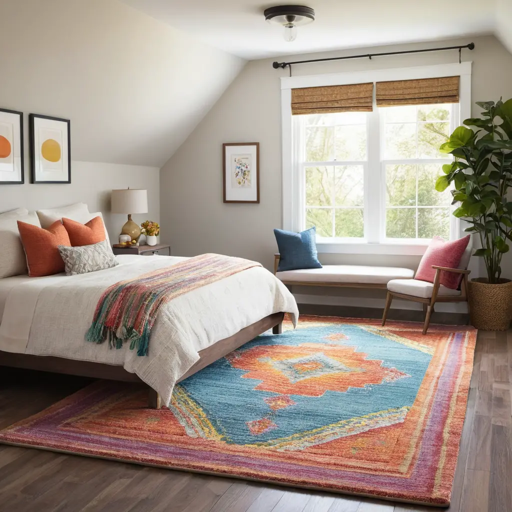 Add Colorful Rugs for Comfort and Style