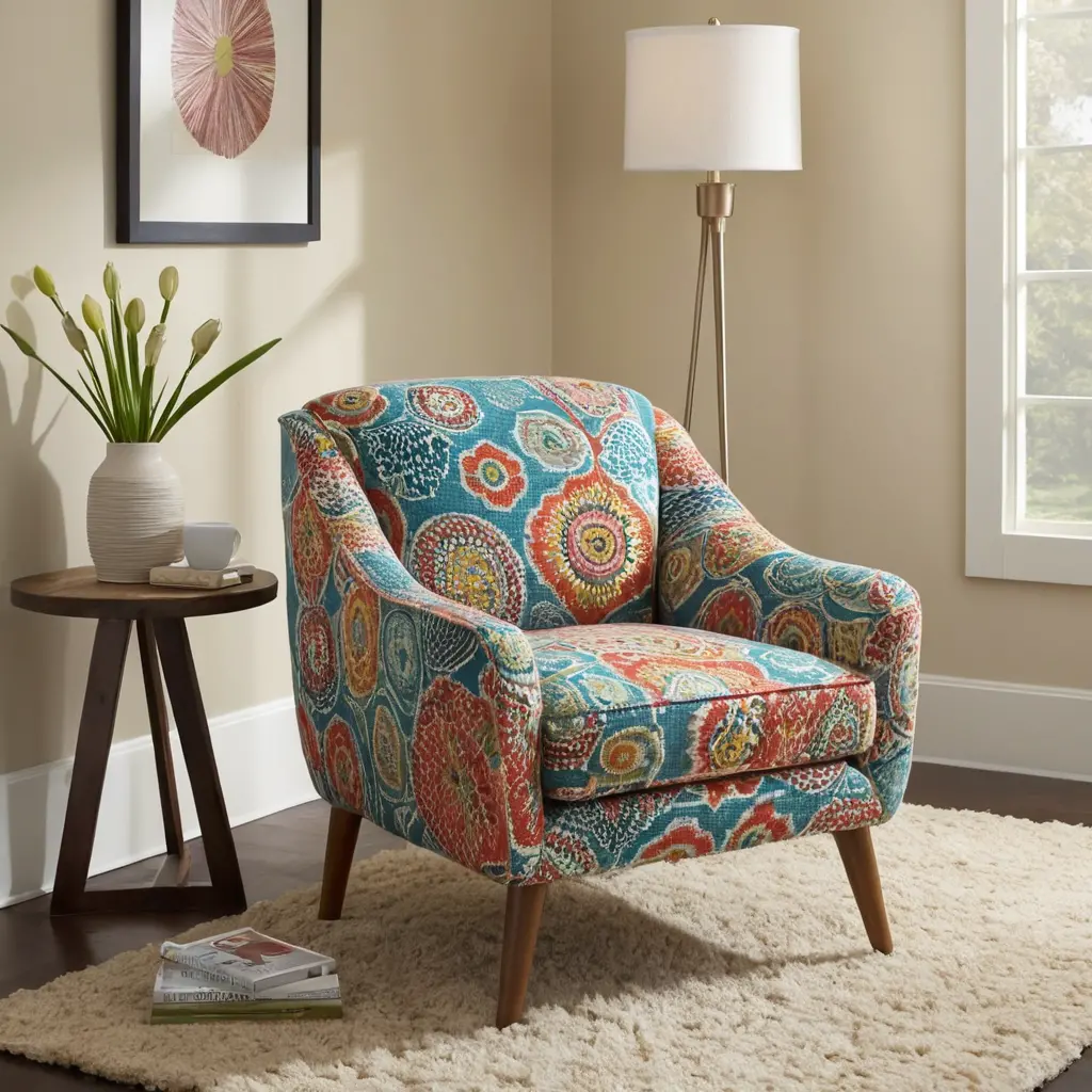 Add a Colorful Accent Chair for Comfort