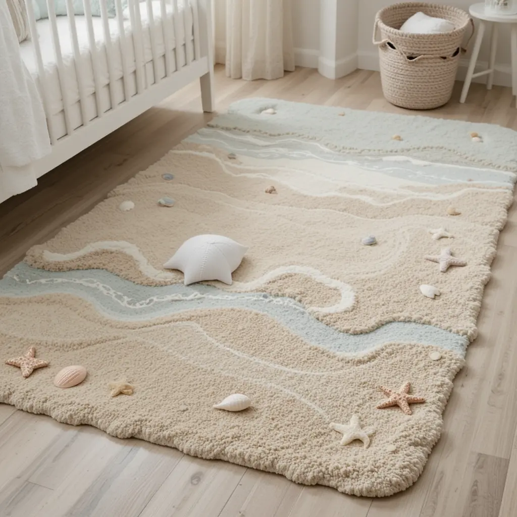 Beach Sand-Inspired Floor Mat