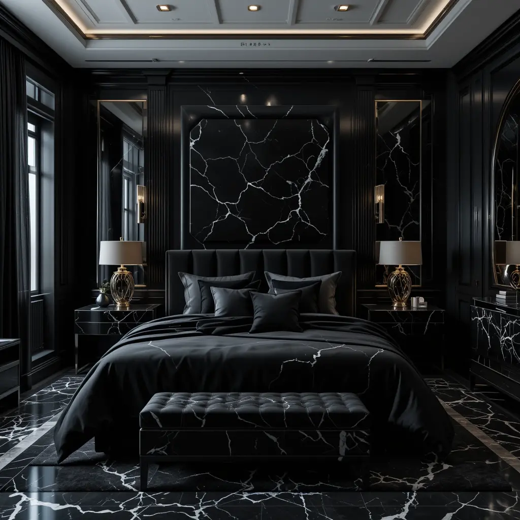 Black and Marble Accents