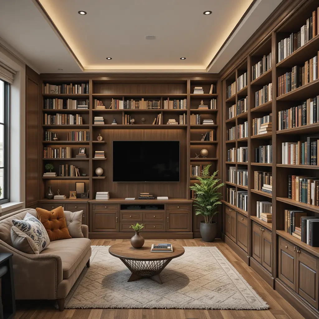 Built-In Bookshelves