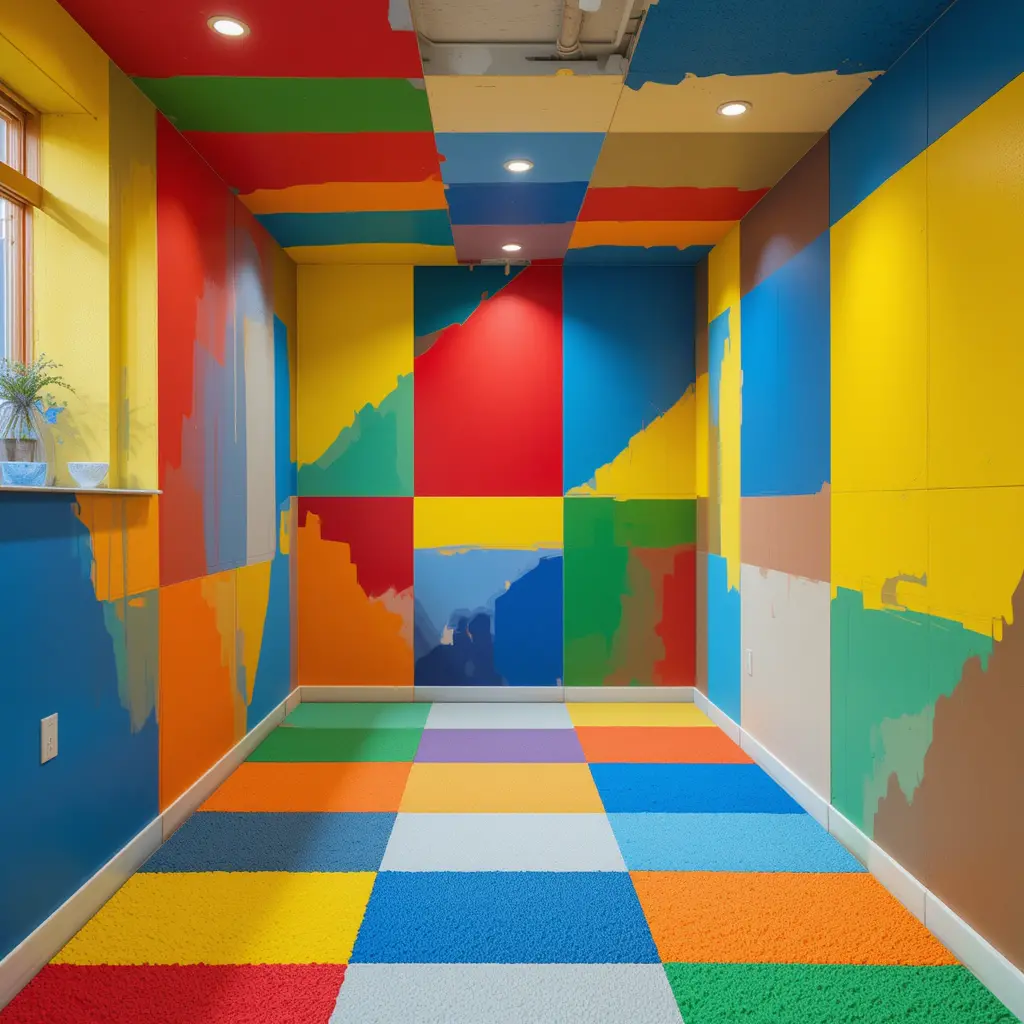 Color-Blocked Walls