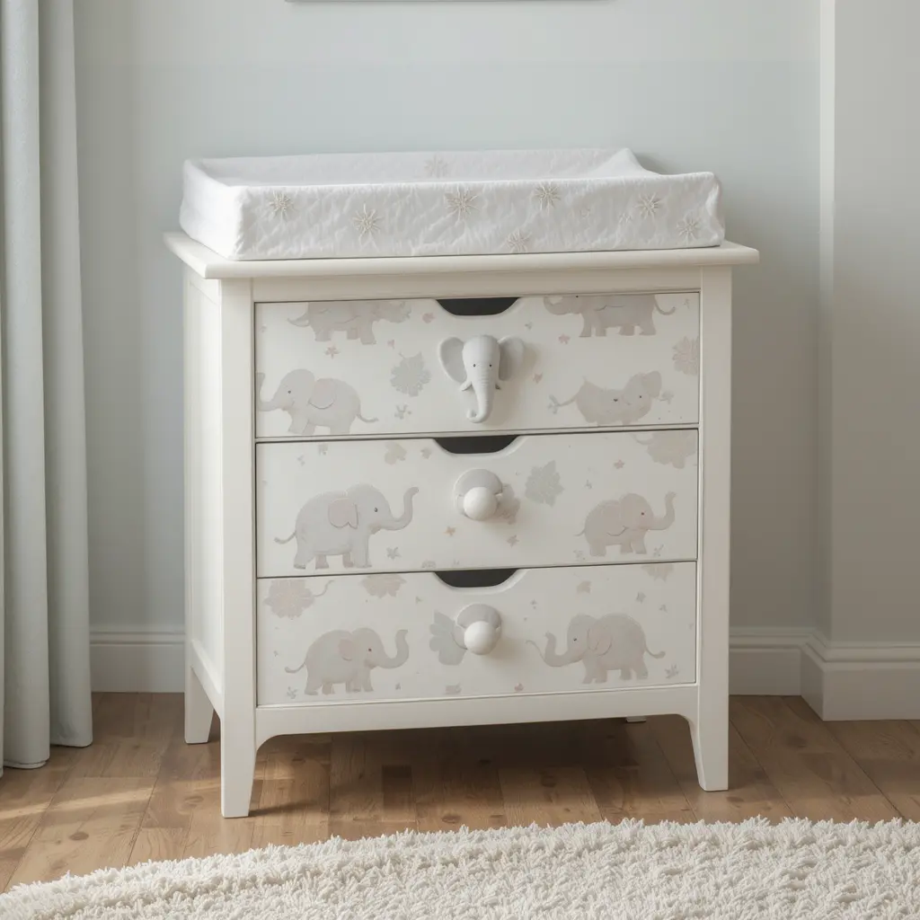 Elephant-Themed Changing Table