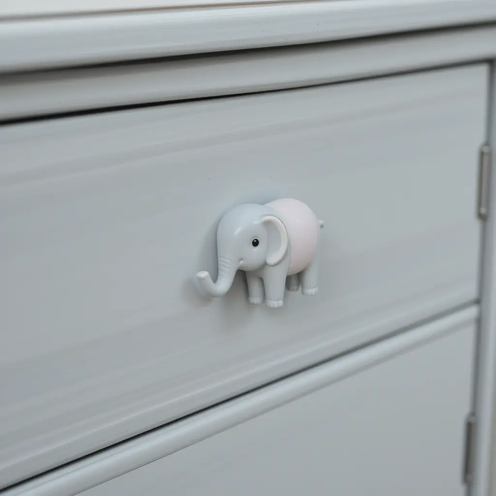 Elephant-Themed Drawer Pulls