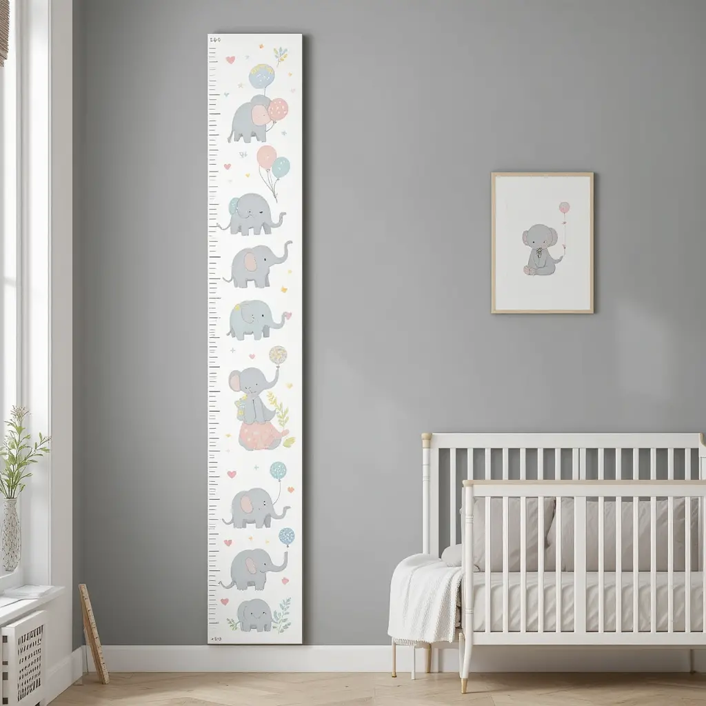 Elephant-Themed Growth Chart