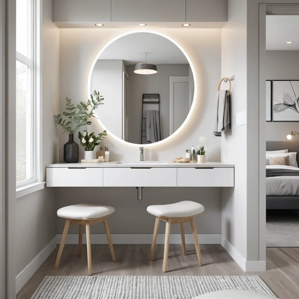 Floating Wall-Mounted Vanity