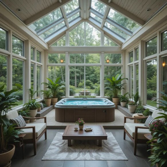 Four-Season Room with a Hot Tub