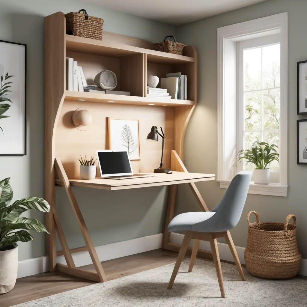 Incorporate a Folding Desk for Versatility