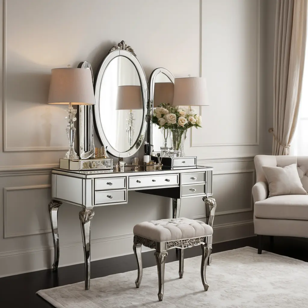 Mirrored Vanity Table