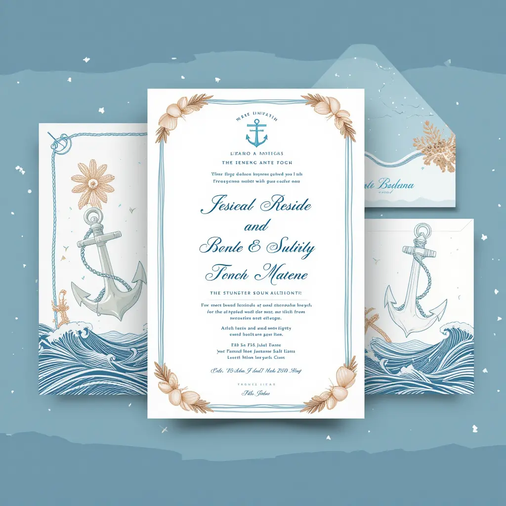 Nautical-Themed Wedding Invitations