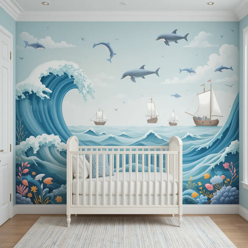 Ocean-Themed Wall Murals