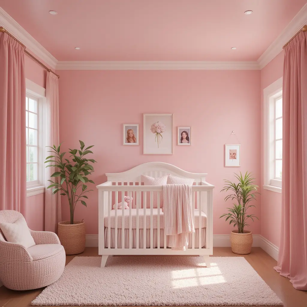 Pink Ceiling Accent