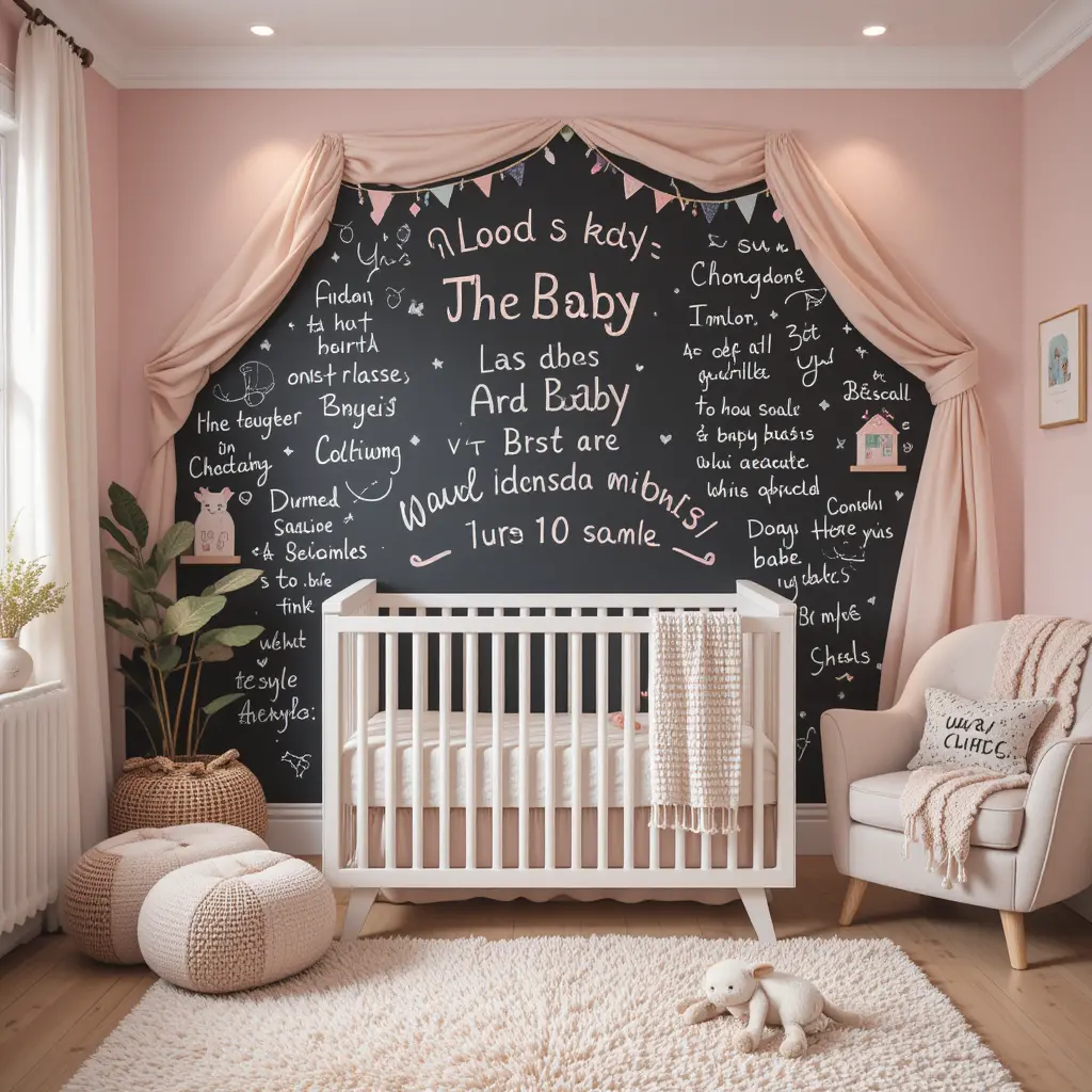 Pink Chalkboard Wall