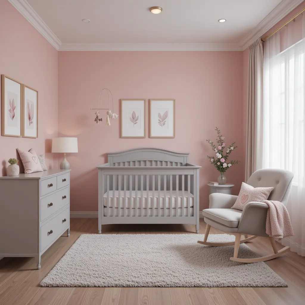 Pink and Gray Color Scheme