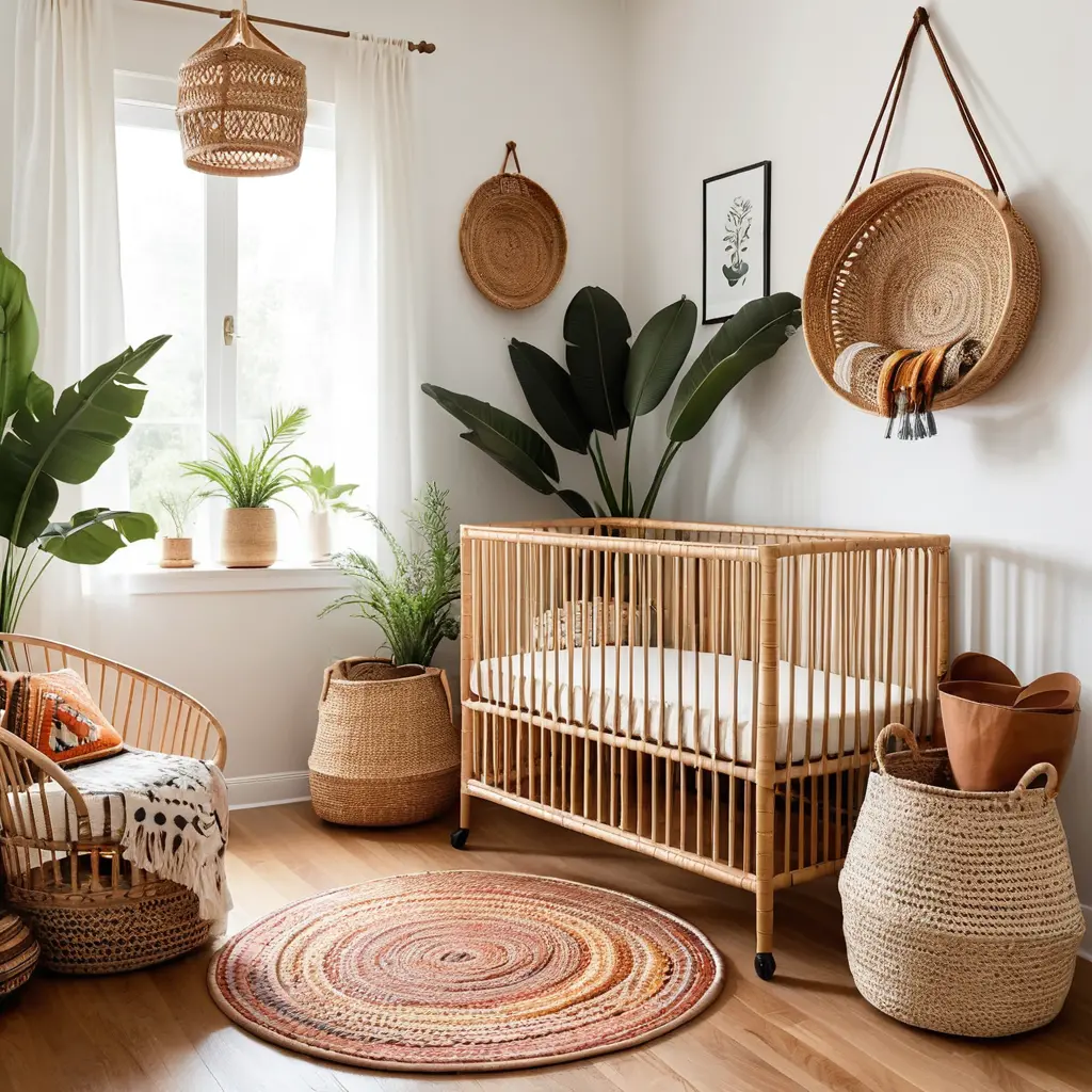 Rattan Crib