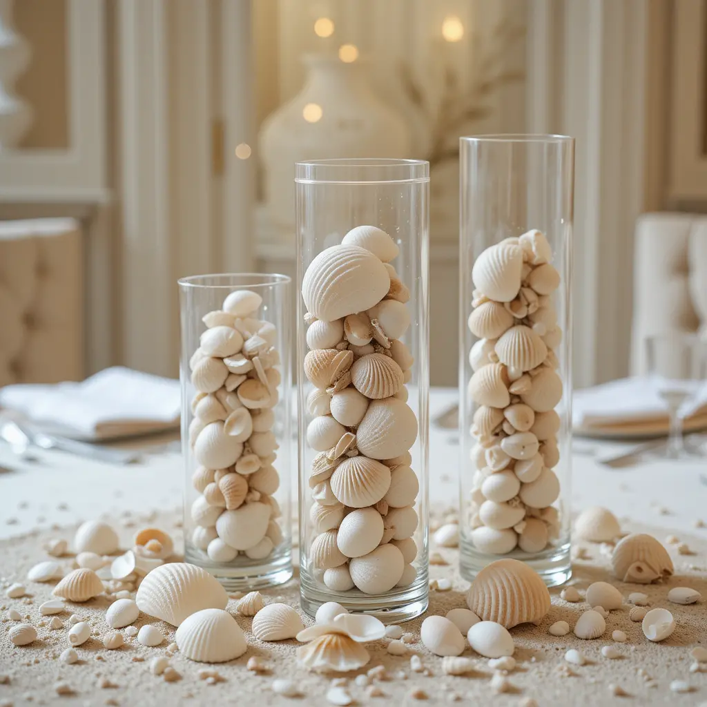 Seashell-Inspired Table Centerpieces