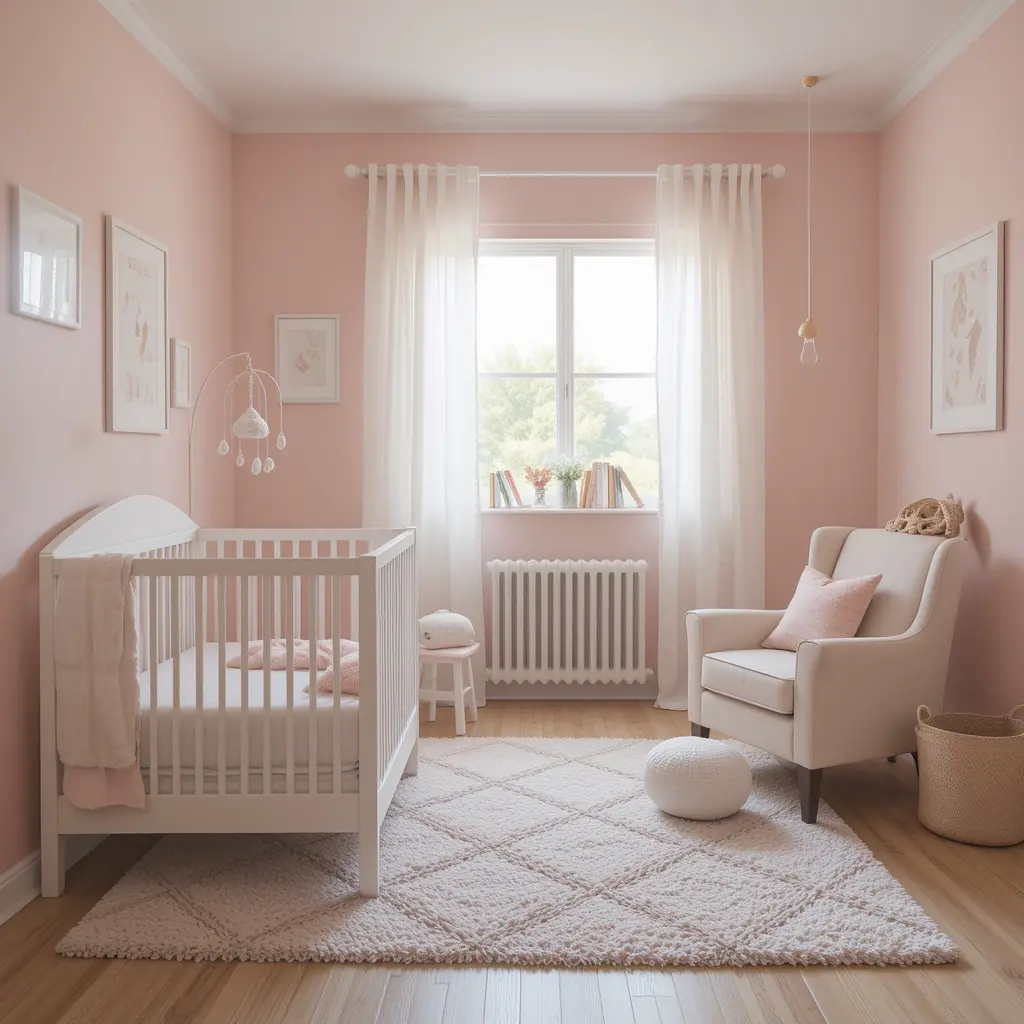 Soft Blush Pink Walls