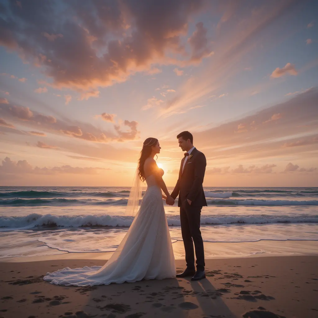 Sunset Wedding Photos