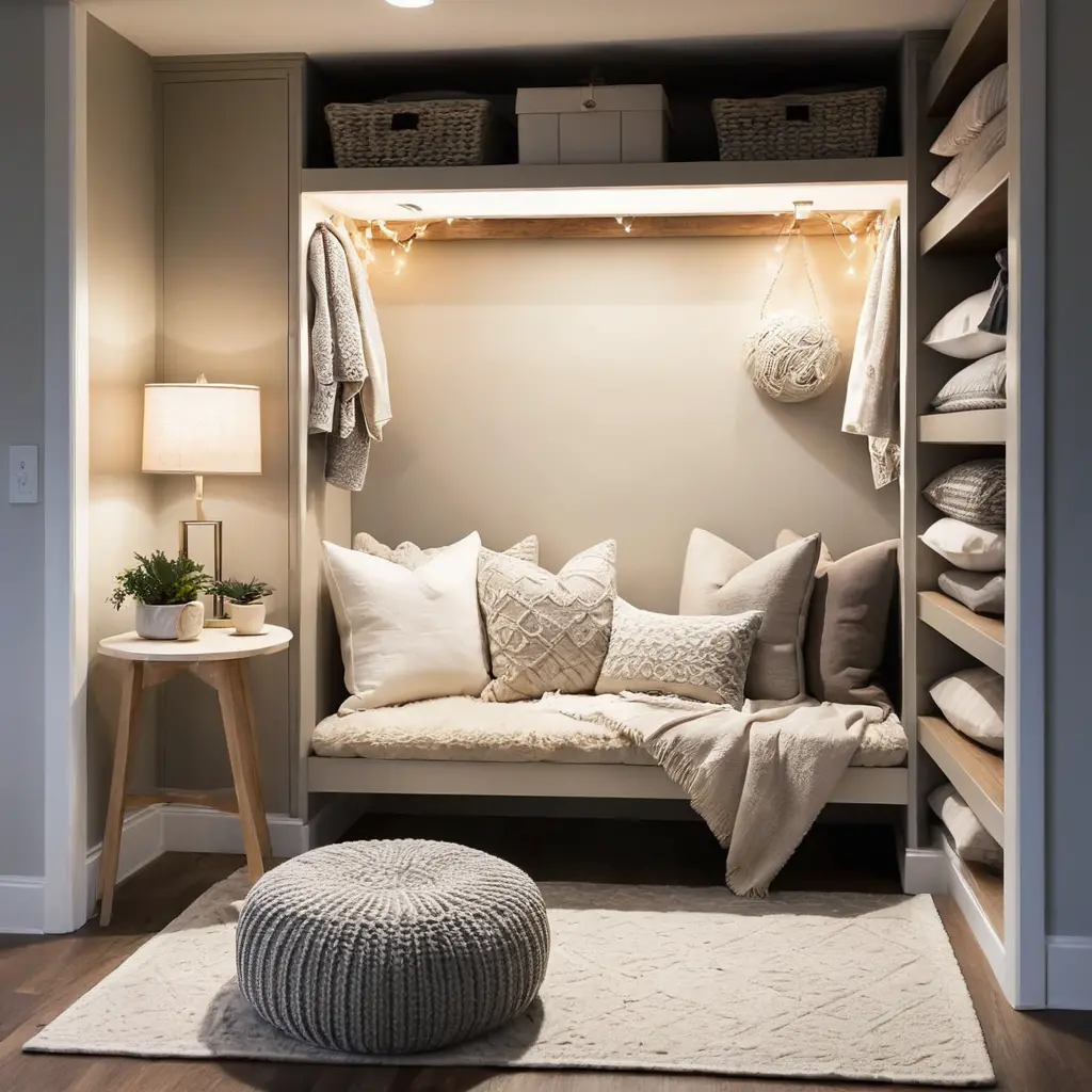 Transform the Closet Into a Nook