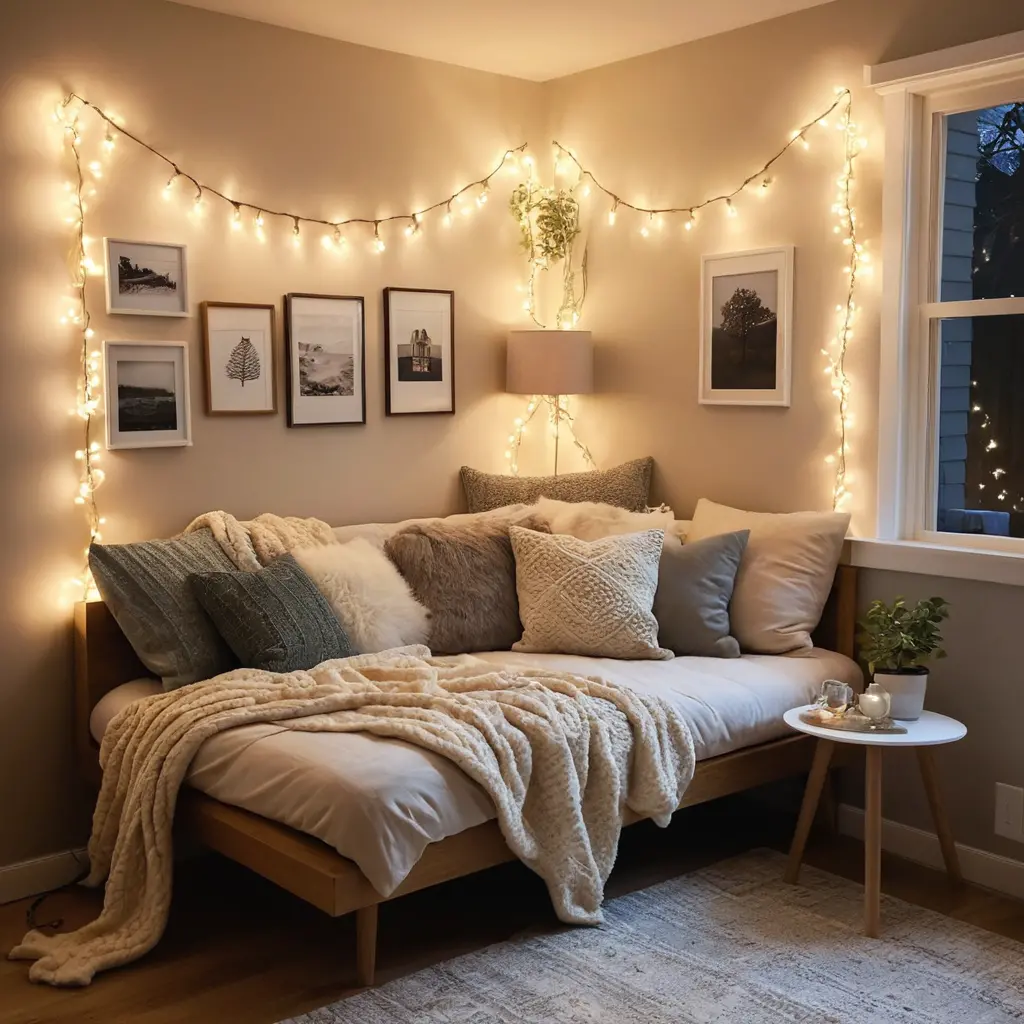 Use String Lights for Soft, Ambient Lighting