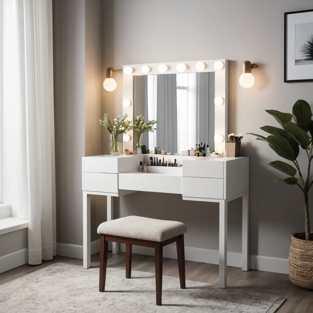 Vanity with Hidden Storage